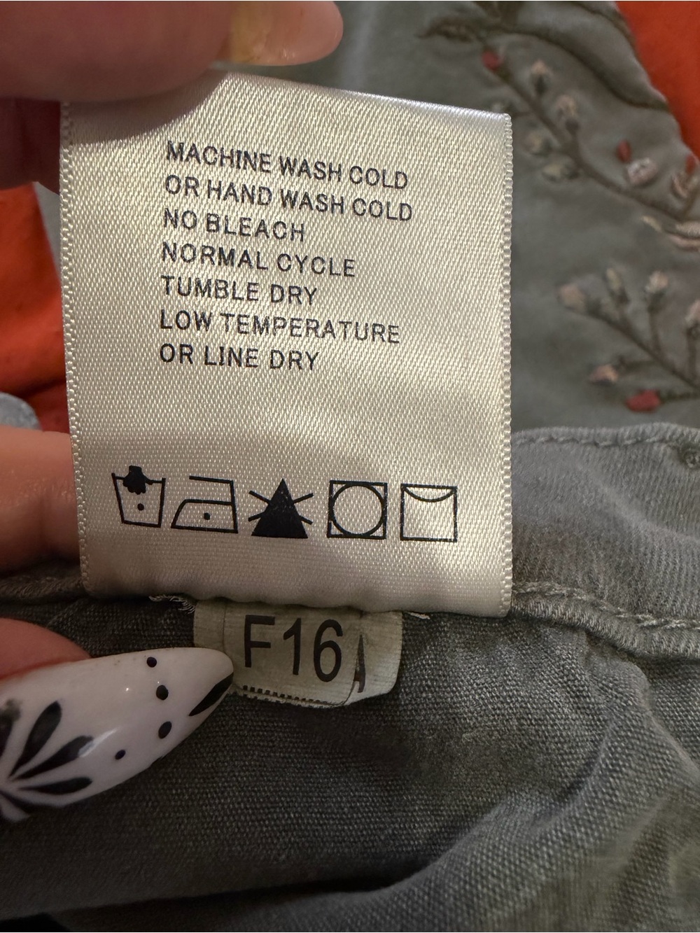 Driftwood Jackie Olive Green Embroidered Skinny Jeans - Size 26 - Picture 7 of 9